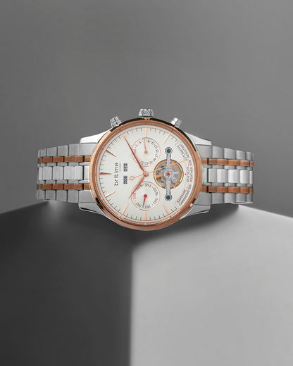Britime Celestial Silver Dial Multifunction Stainless steel Automatic Men's Watch - 867-M30305