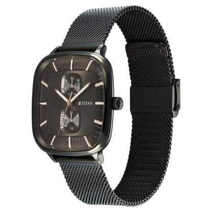 Titan Avant Garde Quartz Multifunction Brown Dial Men Watch 90178QM02