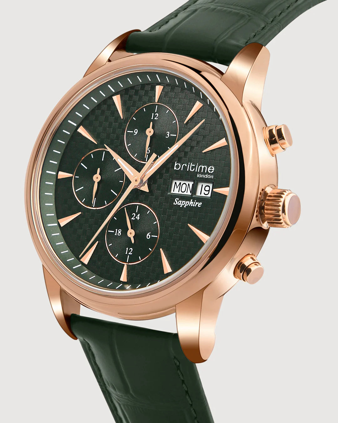 Britime Magna Men Automatic Green Dial Multifunction Watch 928-L31412