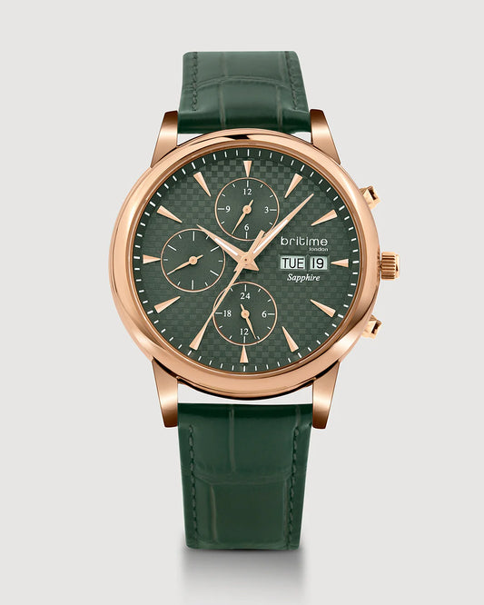 Britime Magna Men Automatic Green Dial Multifunction Watch 928-L31412