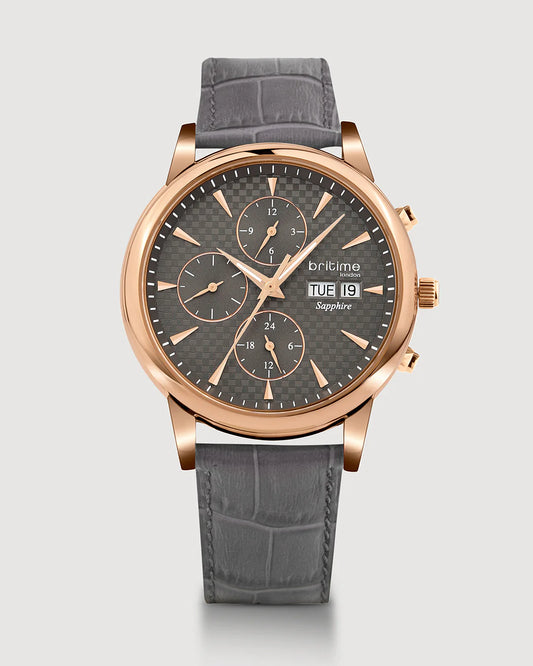 Britime Magna Automatic Gray Dial Multifunction Men Watch 928-L31509