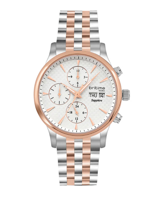 Britime Magna Automatic Silver Dial Multifunction Men Watch 928-M30305