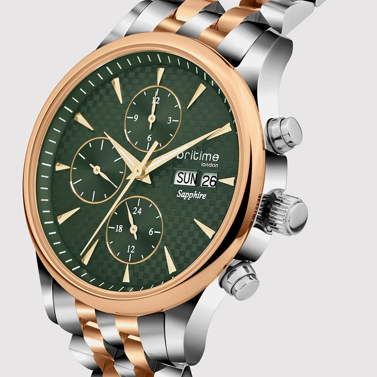 Britime Magna Multi-Function Green Dial Analog Men's Watch 928-M31405