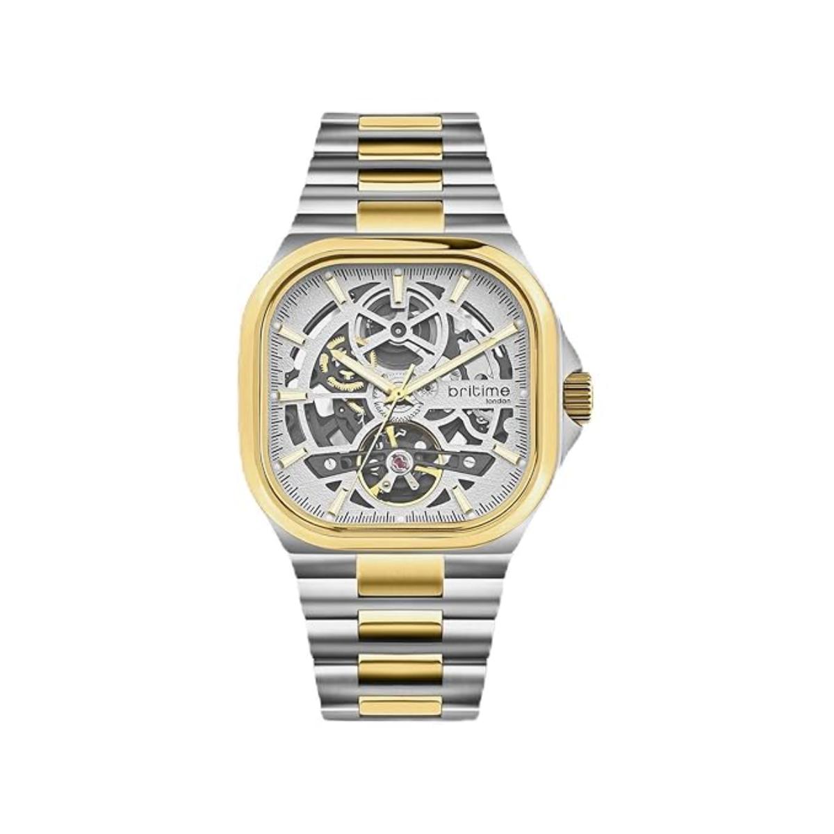 Britime Monarch Silver Dial Analog Automatic Men's Watch 969-M10304