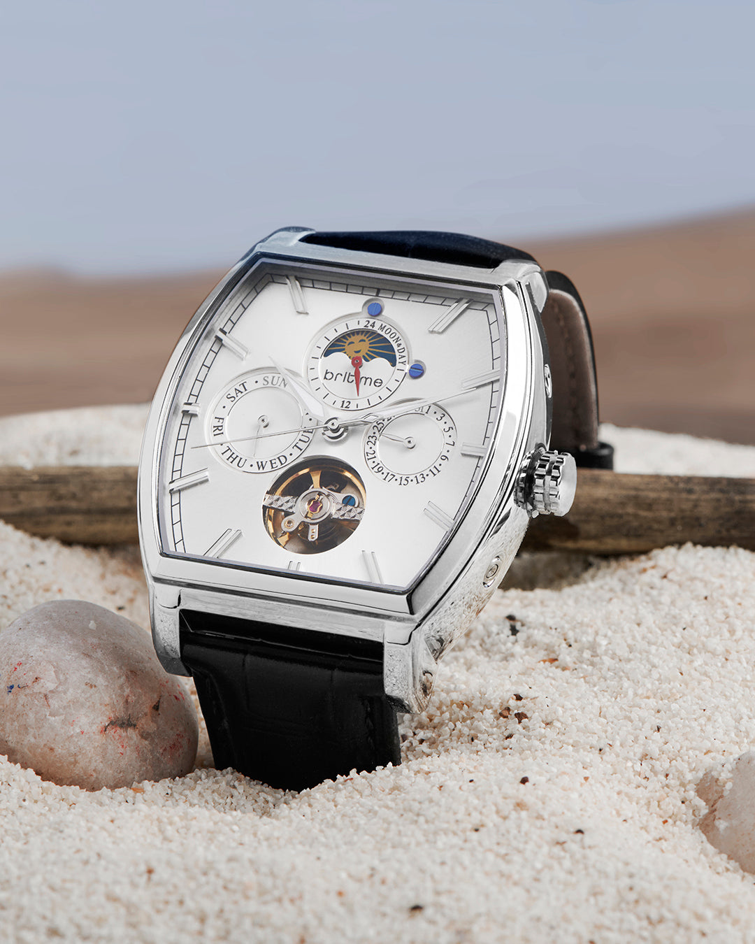 Britime Galaxy Men Automatic Silver Dial Multi-Function Watch 985-L10306