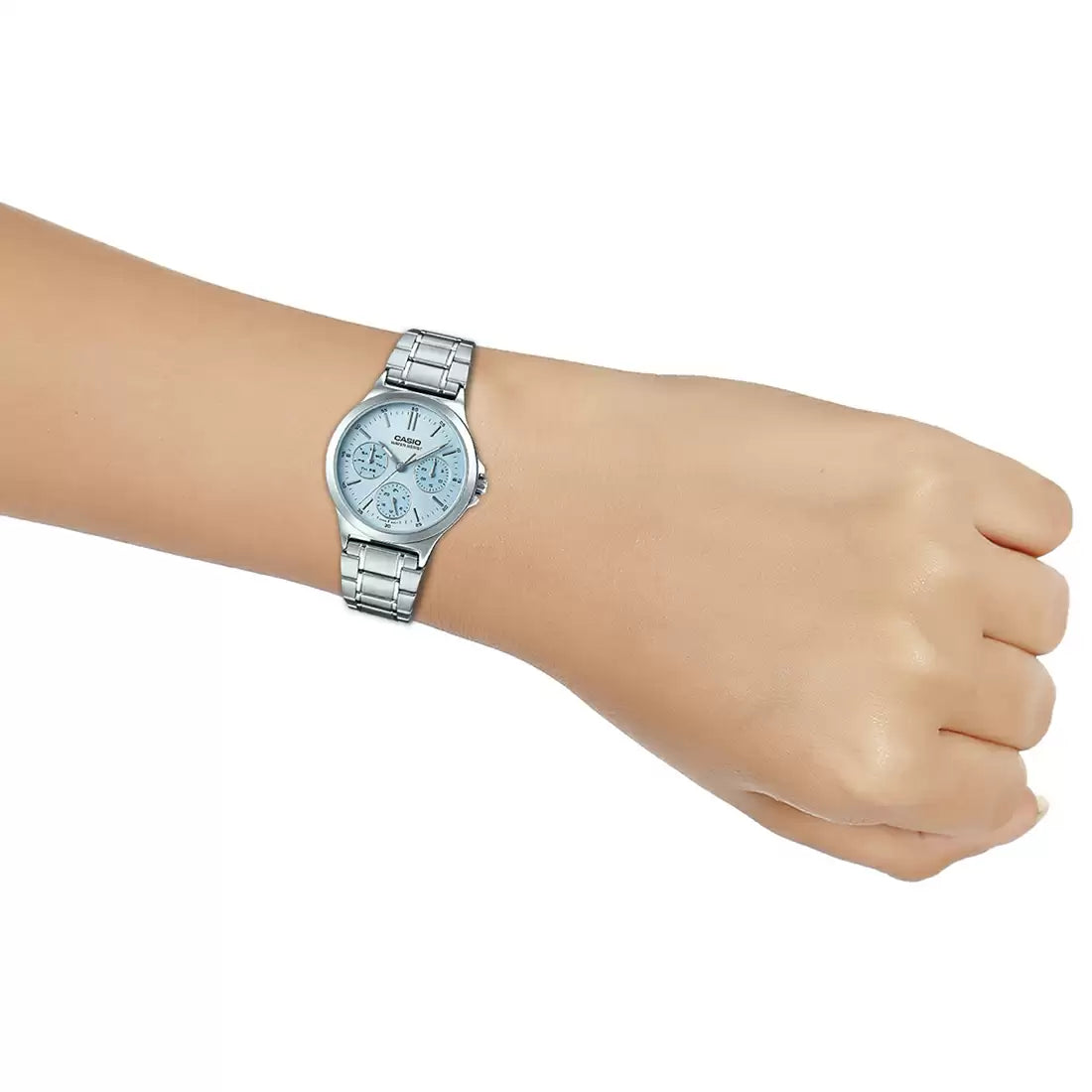 Casio ENTICER LADIES LTP-V300D-2AUDF - A1147 Silver Multi-Dial - Women's Watch