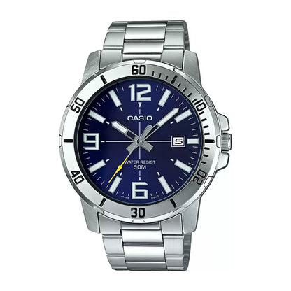 Casio ENTICER MEN MTP-VD01D-2BVUDF Blue Dial Watch - A1363