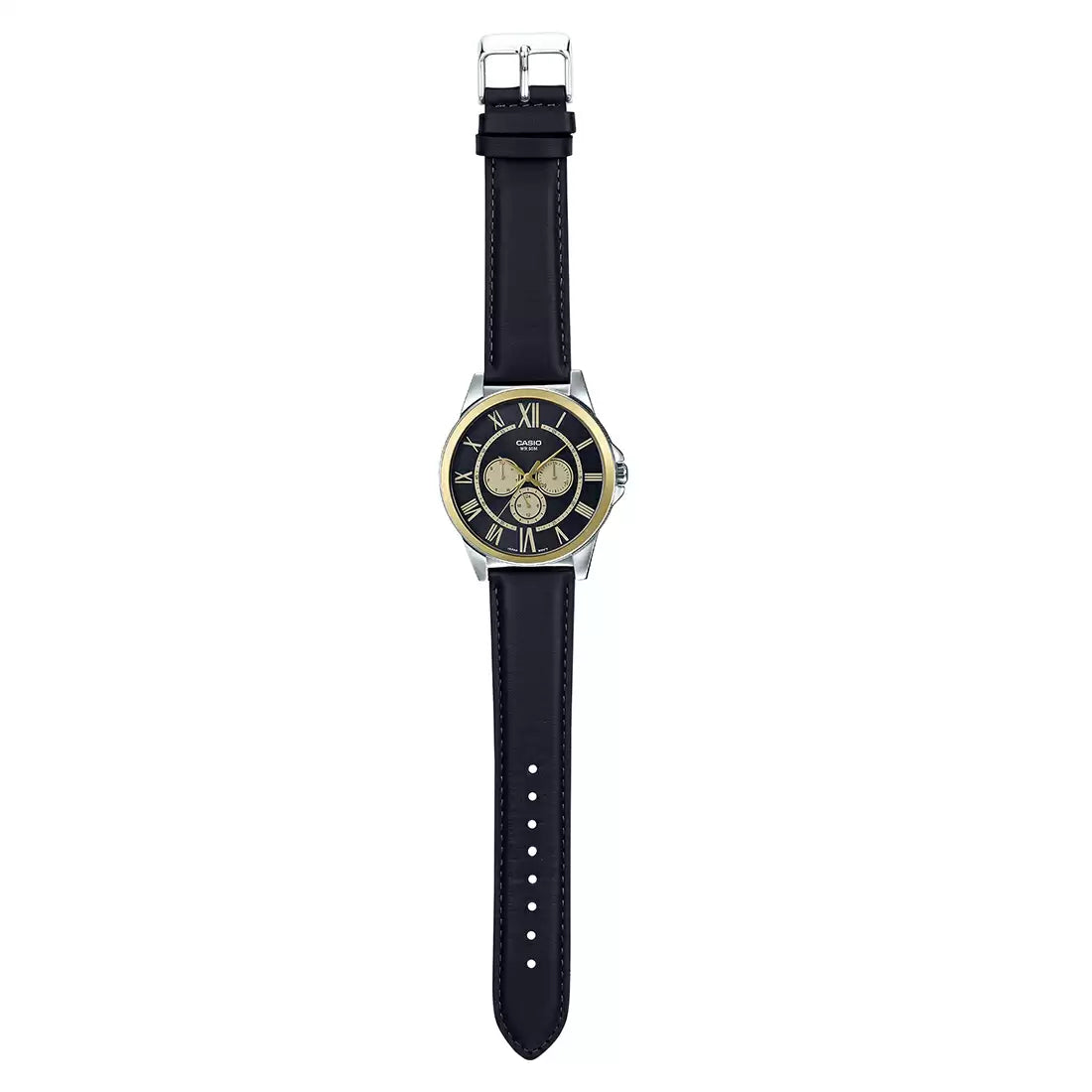 Casio ENTICER MEN MTP-E318L-1BVDF - A1526 Black Leather - Men's Watch