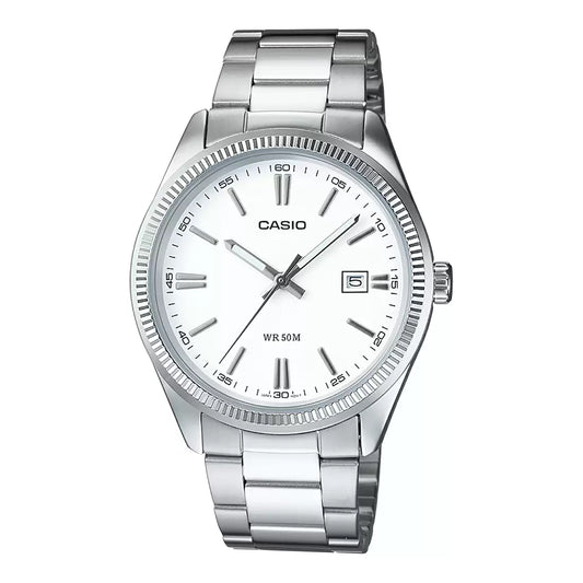 Casio ENTICER MEN MTP-1302D-7A1VDF White Dial Men's Watch - A1539