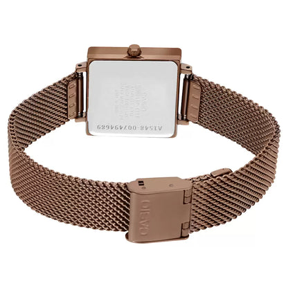 Casio ENTICER LADIES LTP-E155MR-9BDF - A1548 Rose Gold Analog - Women's Watch