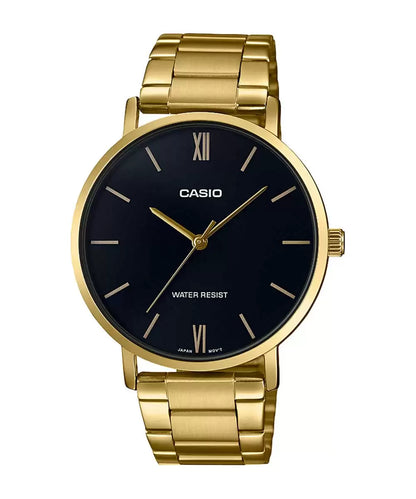 Casio ENTICER MEN MTP-VT01G-1BUDF - A1777 Gold Analog - Men's Watch