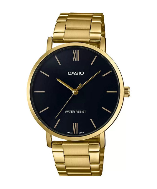 Casio ENTICER MEN MTP-VT01G-1BUDF - A1777 Gold Analog - Men's Watch