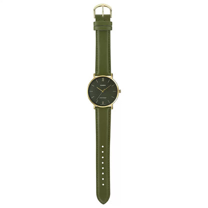 Casio ENTICER MEN MTP-VT01GL-3BUDF Green Dial Analog Watch - A1782