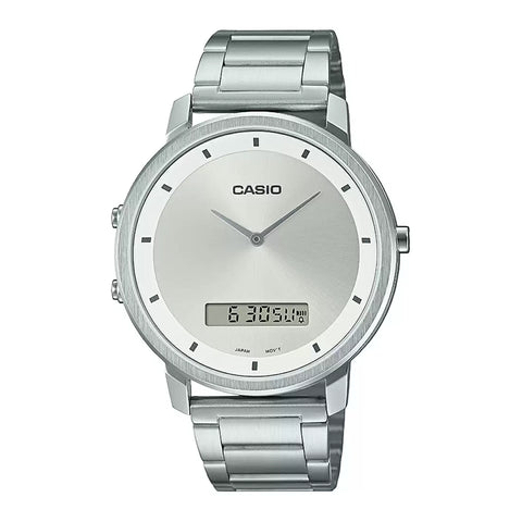 Casio ENTICER MEN MTP-B200D-7EDF - A1960 Silver Analog-Digital - Men's Watch - Buy Now at Sai Creations Watches