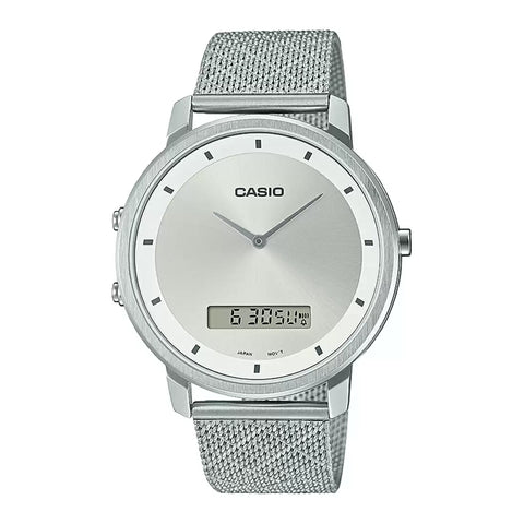 Casio ENTICER MEN MTP-B200M-7EDF Silver Analog-Digital Watch - A1962 - Buy Now at Sai Creations Watches