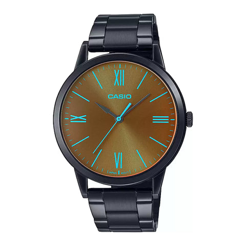 Casio ENTICER MEN MTP-E600B-1BDF - A2004 Black Analog - Men's Watch - Buy Now at Sai Creations Watches