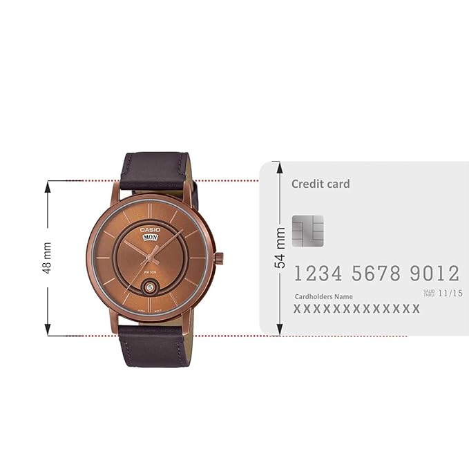 Casio ENTICER Men MTP-B120RL-5AVDF A2045 Analog Brown Dial Watch