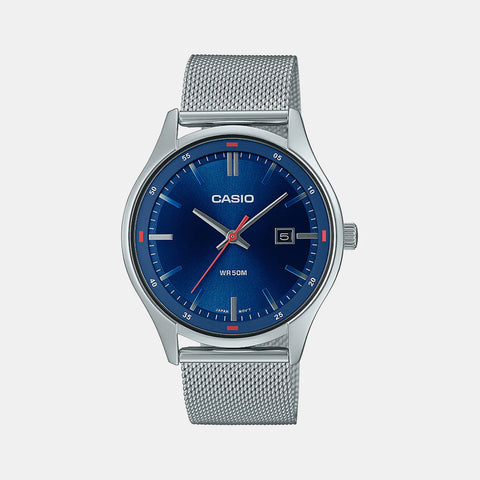 Casio Enticer Blue Men's Analog Stainless Steel Watch A2107 - MTP-E710M-2AVDF - Buy Now at Sai Creations Watches