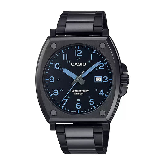 Casio ENTICER MEN MTP-E715D-1AVDF - A2118 Black IP Men's Watch