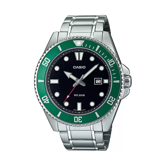 Casio ENTICER MEN MDV-107D-3AVDF - A2192 Green Ribbon Men's Watch