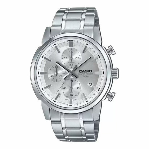 Casio ENTICER MEN MTP-E510D-7AVDF Silver Dial Analog Watch - A2305 - Buy Now at Sai Creations Watches