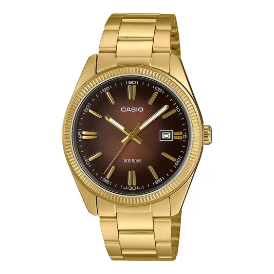 ENTICER MEN  MTP-1314D-1AVDF Silver Analog Watch A550