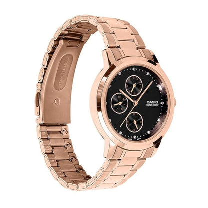 CASIO Quartz Black Dial Analog Watch For Women A2496