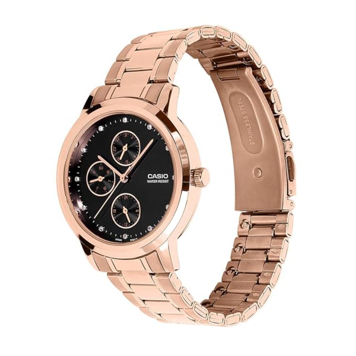 CASIO Quartz Black Dial Analog Watch For Women A2496