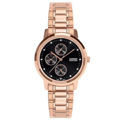 CASIO Quartz Black Dial Analog Watch For Women A2496