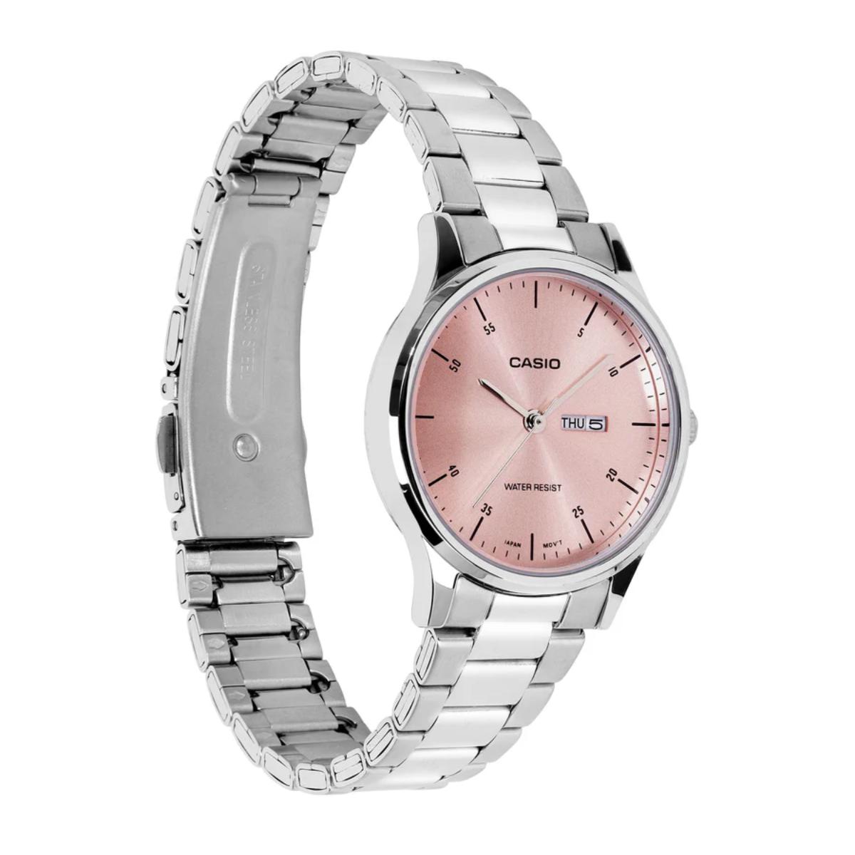 Casio Quartz Black Dial Analog Stainless Steel Women's Watch A2505
