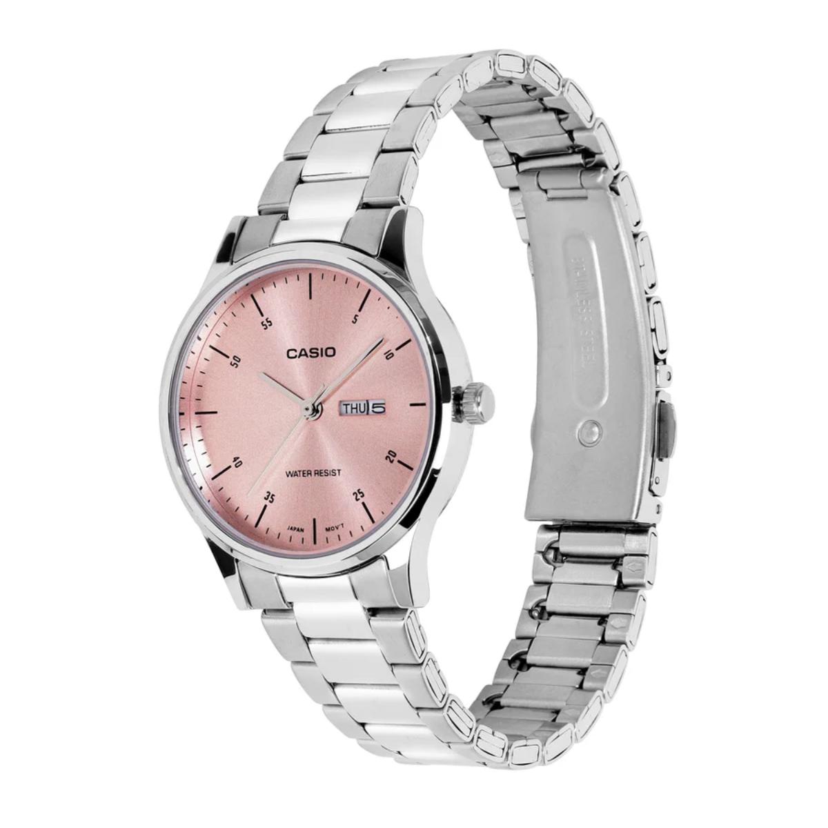 Casio Quartz Black Dial Analog Stainless Steel Women's Watch A2505