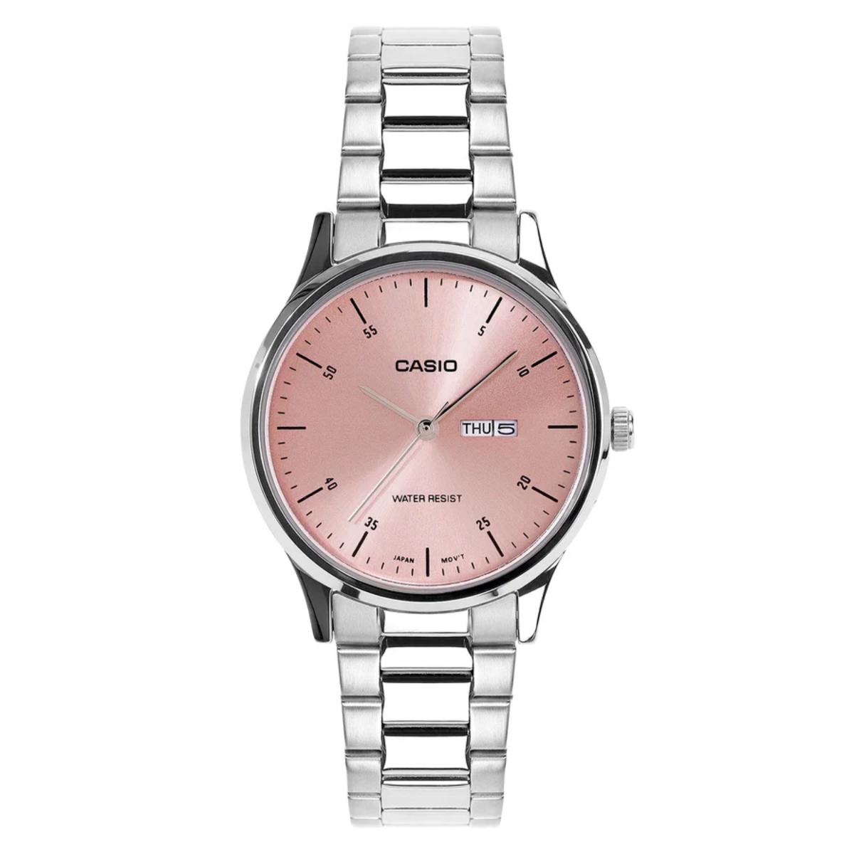 Casio Quartz Black Dial Analog Stainless Steel Women's Watch A2505