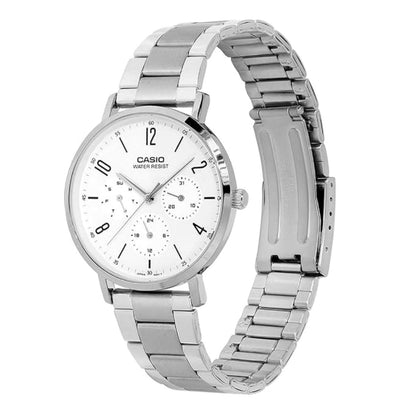 CASIO MTP-VT06D-7B White Dial Analog Stainless Steel Men's Watch A2569