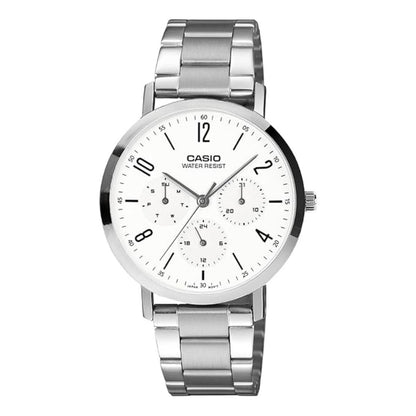 CASIO MTP-VT06D-7B White Dial Analog Stainless Steel Men's Watch A2569