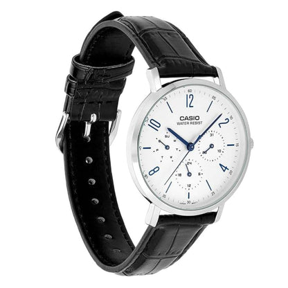 CASIO MTP-VT06L-7B White Dial Analog Leather Strep Men's Watch A2571