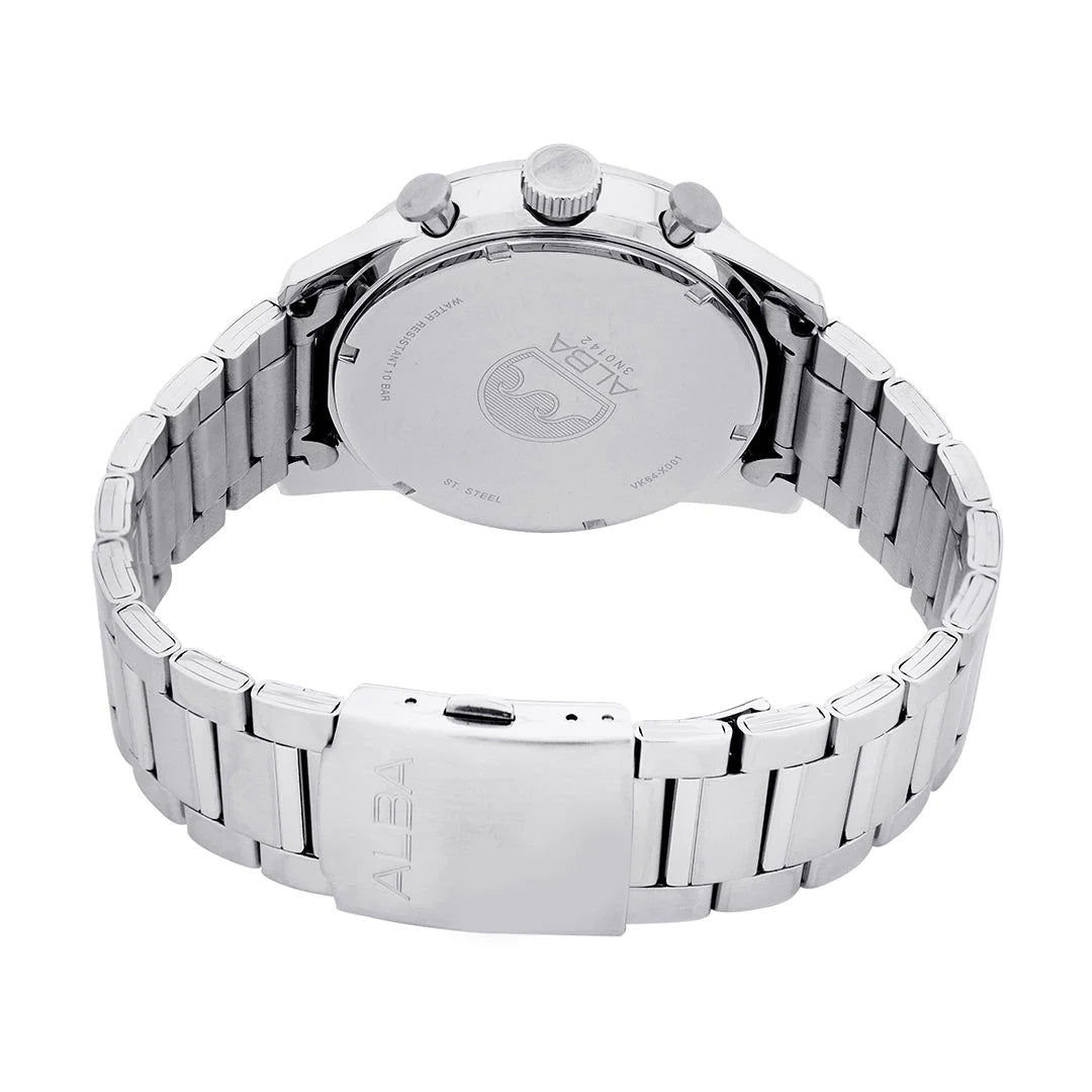 ALBA Black + White Dial Chronograph Men's Watch A4B001X1