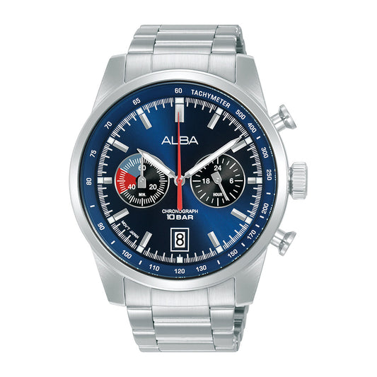 ALBA Blue + Black Dial Chronograph Men's Watch A4B005X1