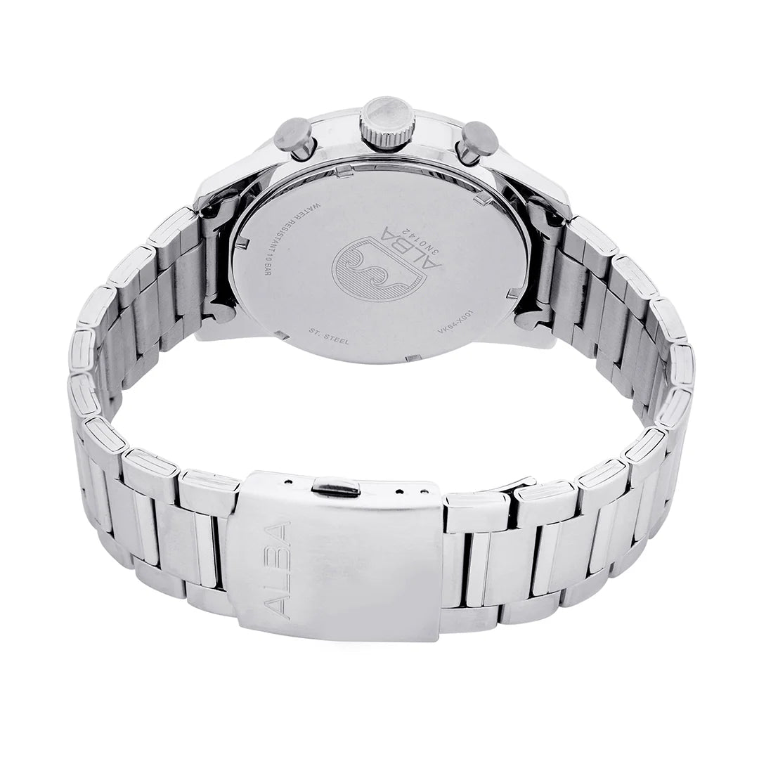 ALBA Sky Blue + White Dial Chronograph Men's Watch A4B011X1