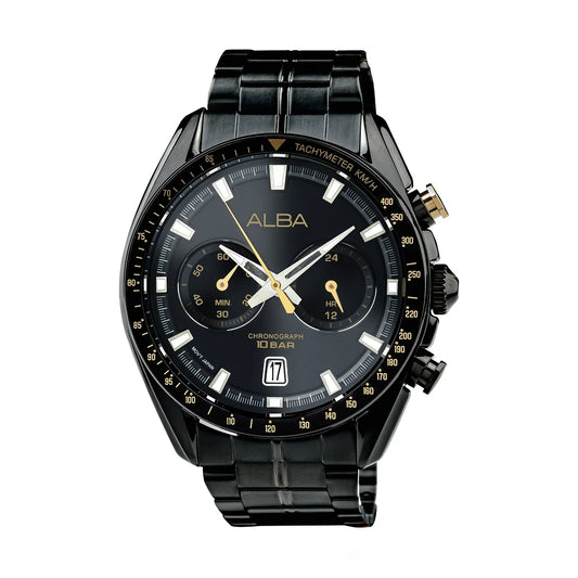 ALBA Black Dial Chronograph Men's Watch A4B013X1