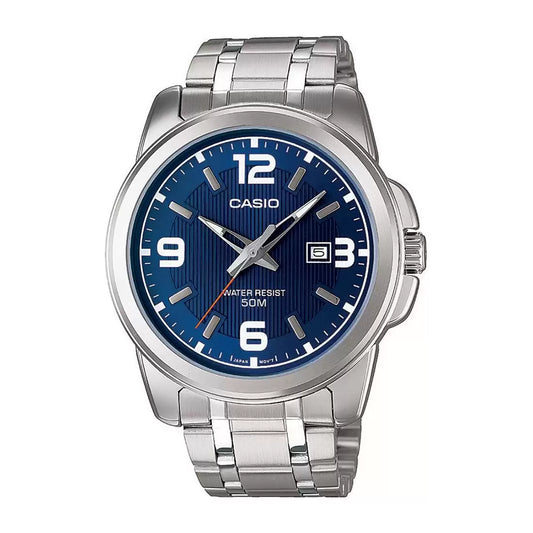 Casio A551 ENTICER MEN MTP-1314D-2AVDF Silver Analog Watch