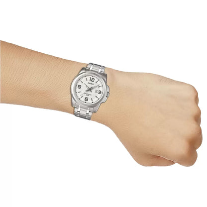 ENTICER MEN  MTP-1314D-7AVDF Silver Analog Watch A552