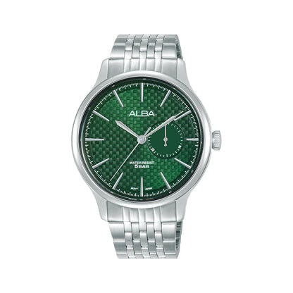 ALBA Matrix Time Carbon Green Dial Trend Men's Watch A5B001X1