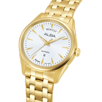 ALBA Prestige Quartz Silver Dial Analog Men's Watch A6B002X1