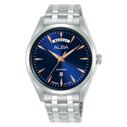 ALBA Classic Quartz Blue Sunray Dial Analog Men's Watch A6B005X1
