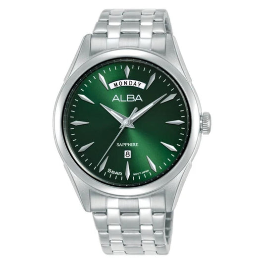 ALBA Prestige Quartz Green Dial Analog Men's Watch A6B007X1