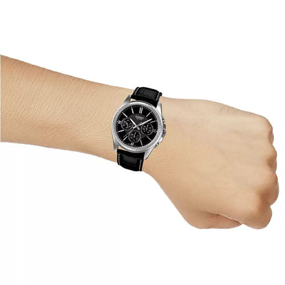 Casio ENTICER MEN MTP-1375L-1AVDF - A838 Black Leather - Men's Watch