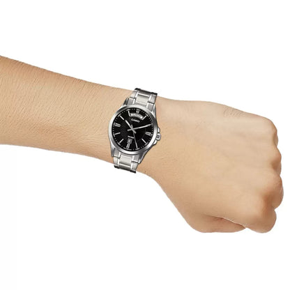 ENTICER MEN  MTP-1381D-1AVDF Silver Analog Watch A840