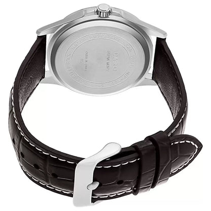 ENTICER MEN  MTP-1381L-7AVDF Brown Leather Watch A845
