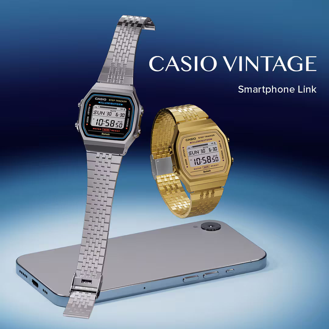 Casio VINTAGE ABL-100WE-1A Digital Watch with World Time - D365