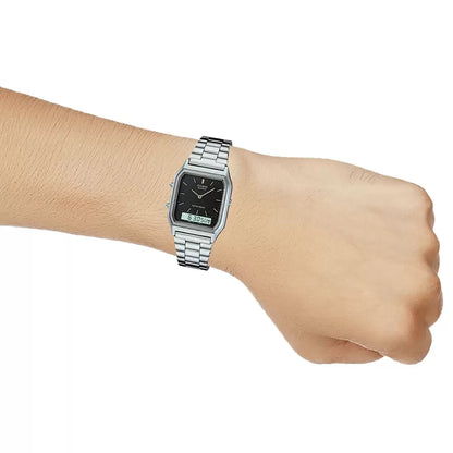 Casio VINTAGE COLLECTION AQ-230A-1DMQ - AD01 Grey Analog-Digital - Unisex Watch